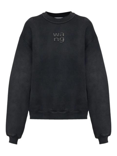 Crewneck Sweatshirt With Hotfix