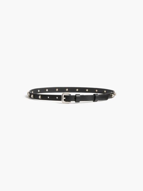 SKINNY BELT WITH STUDS BUCKLE BELT