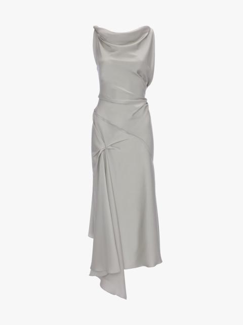 Posy Midi Dress In Magnesium