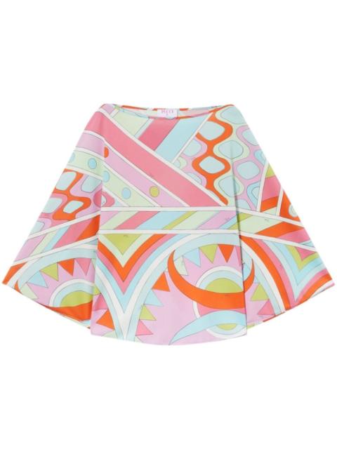 Vivara-print boat-neck blouse