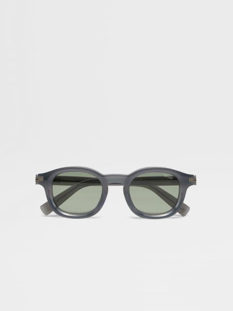 BLUE AURORA I ACETATE SUNGLASSES
