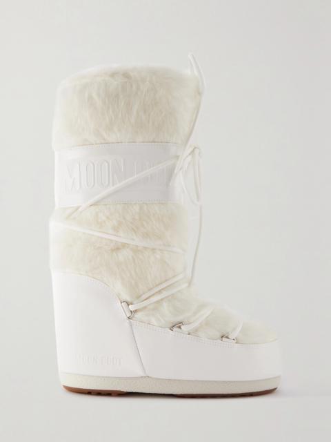 Icon Faux Fur And Faux Leather Snow Boots
