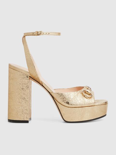 Women's Horsebit platform sandal