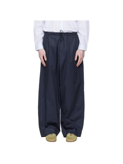 Navy Drawstring Trousers