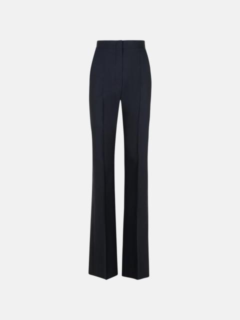 'DELFINO' BLACK VIRGIN WOOL BLEND PANTS
