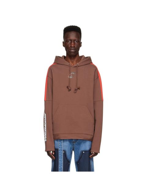 Brown Cotton Hoodie