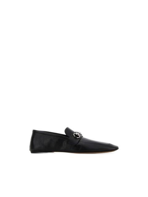 Horsebit leather loafers