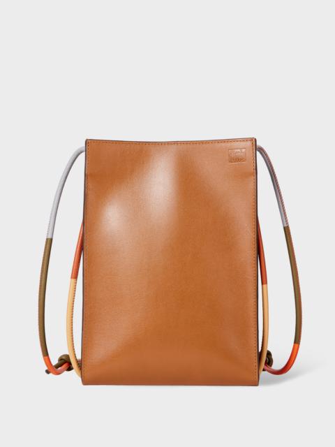 Tan Leather Cross Body Phone Bag