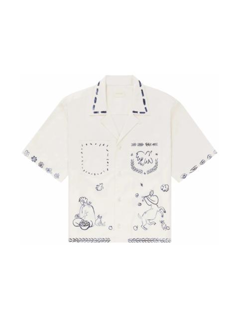 Aime Leon Dore Lesvos Cropped Camp Shirt Cream