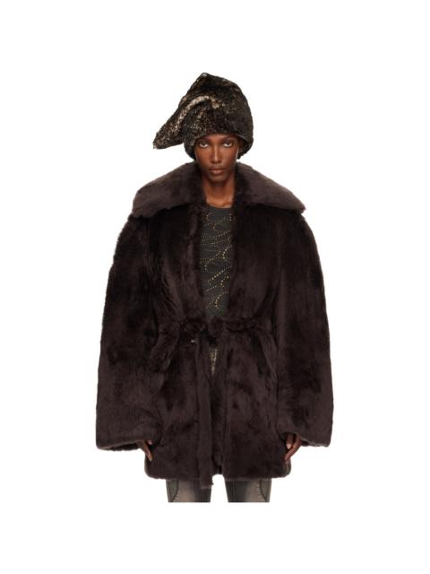 Brown Baby Shearling Coat