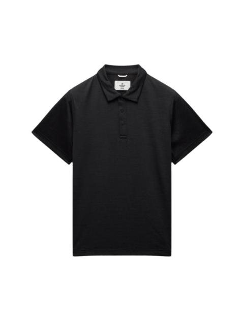 Solotex Mesh Tiebreaker Standard Fit Polo Heather Black