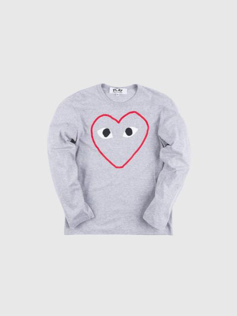 GREY BORDER L/S T-SHIRT