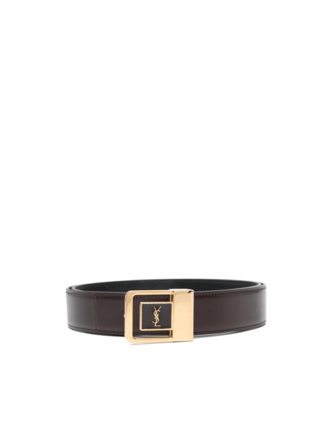 buckle-logo belt