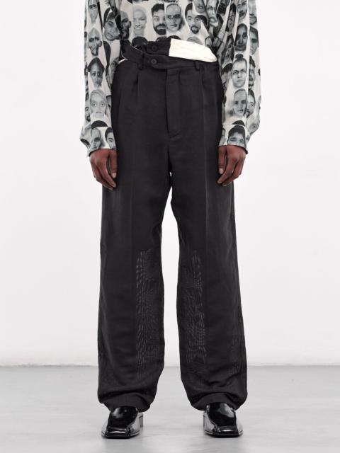 Deconstructed Waistband Trousers