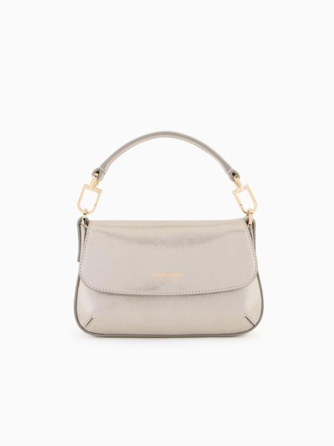 La Prima mini baguette bag in shiny nubuck
