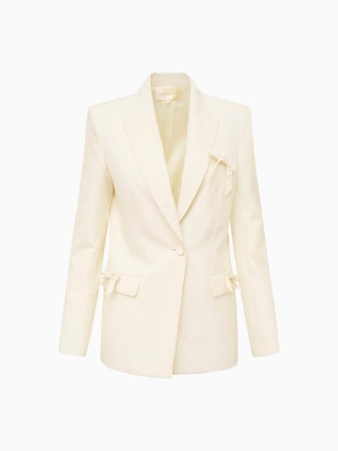 Shayne Wool-Blend Bow-Embellished Blazer
