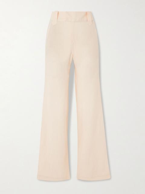 Passage Poise organic linen wide-leg pants Ecru