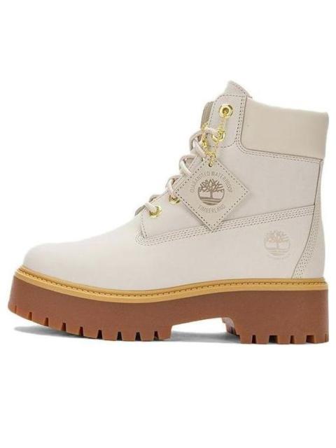 (WMNS) Timberland Stone Street 6 Inch Platform Waterproof Boot 'Light Taupe' A6AWZW