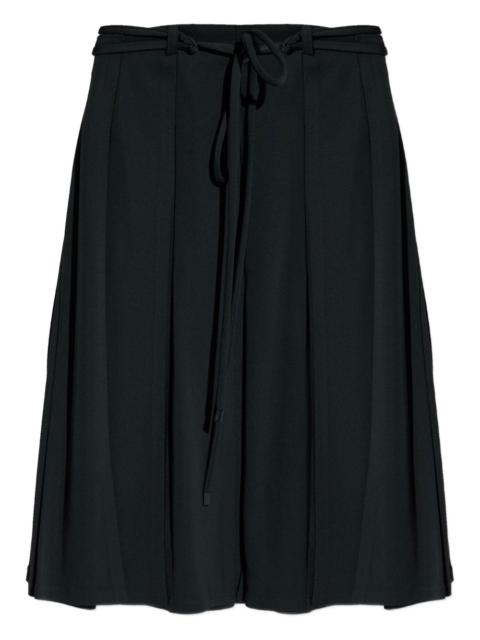 tie-waist midi skirt