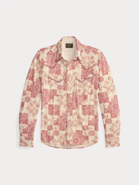 Slim Fit Jersey Western Shirt