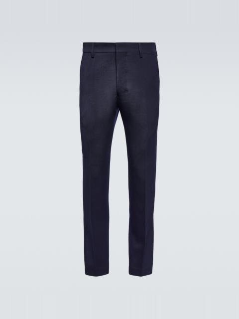 Straight wool pants