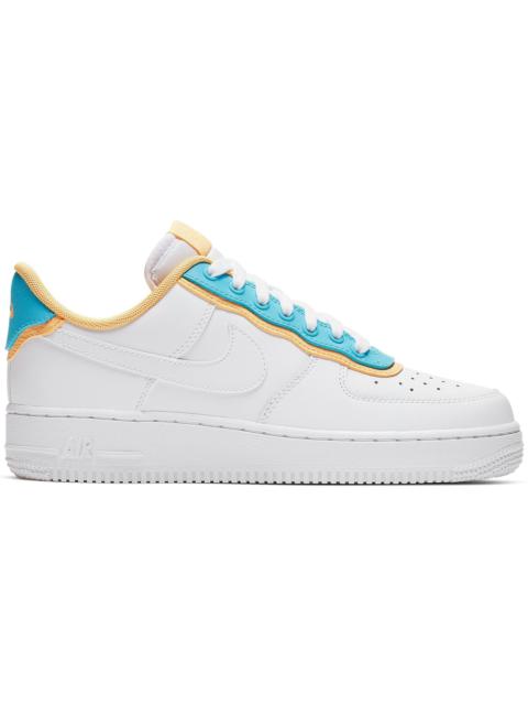 Nike Air Force 1 Low SE White Light Blue Fury Topaz Gold (Women's)