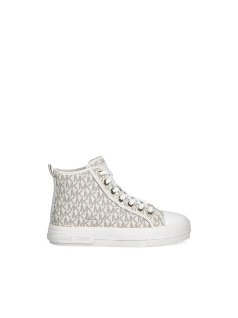 Evy monogram high-top sneakers