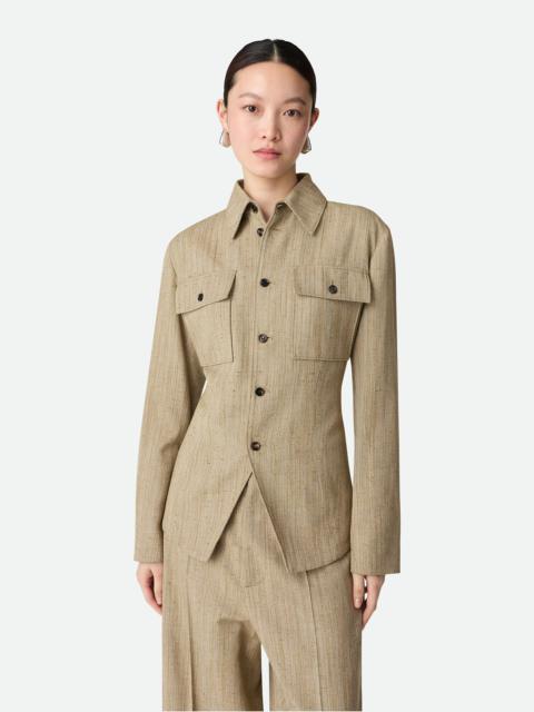 Viscose Silk Shirt Jacket