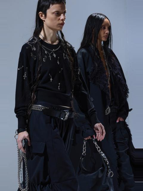 TIGHT WAIST CREWNECK SWEATER