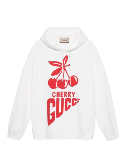 'Cherry Gucci' cotton sweatshirt