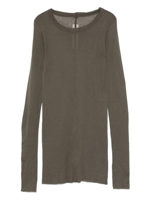 raw-edge long-sleeve T-shirt