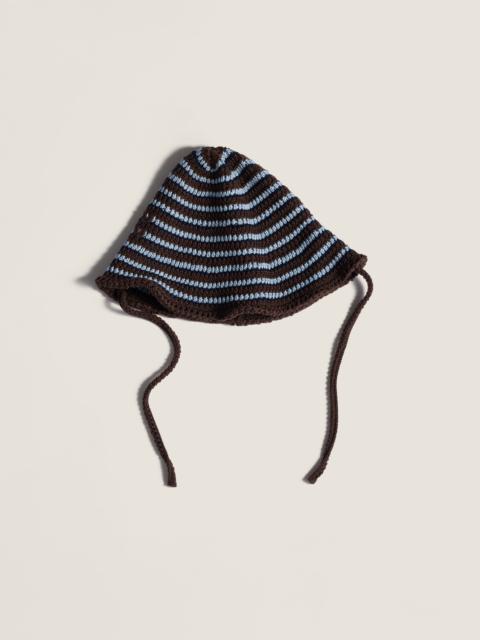 Knitted cotton hat
