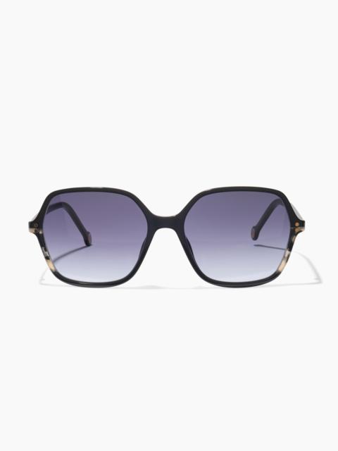 Oversized Oval Sunglasses With Contrast Frames