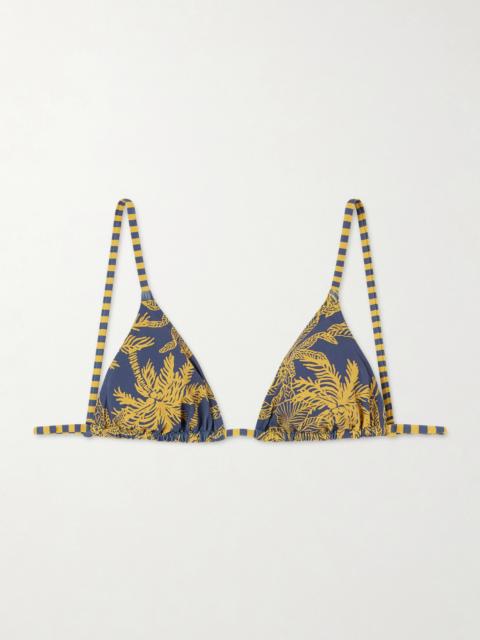 Hamac Printed Triangle Bikini Top