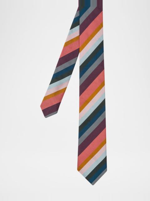 Men's Artist Stripe Silk Tie