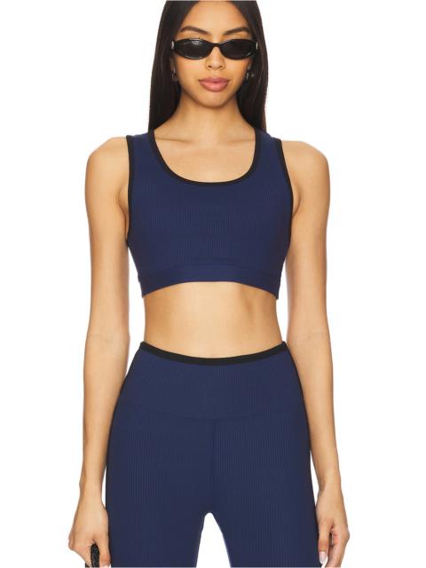 Ribbed Two Tone Gym Bra