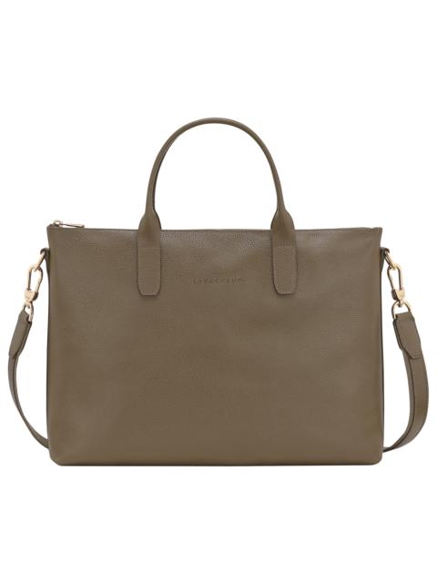 Le Foulonné S Briefcase Caper - Leather