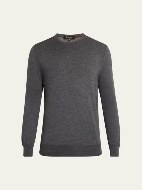 Men's Wool Knit Crewneck Sweater