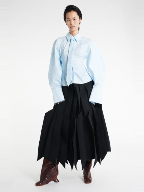 PUFF SLEEVE SHIRT LIGHT BLUE