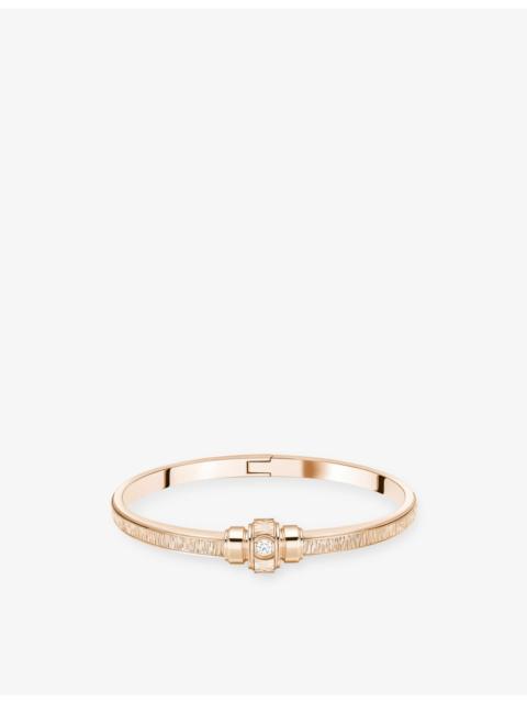 Possession 18ct Rose-Gold And 0.09ct Brilliant-Cut Diamond Bangle