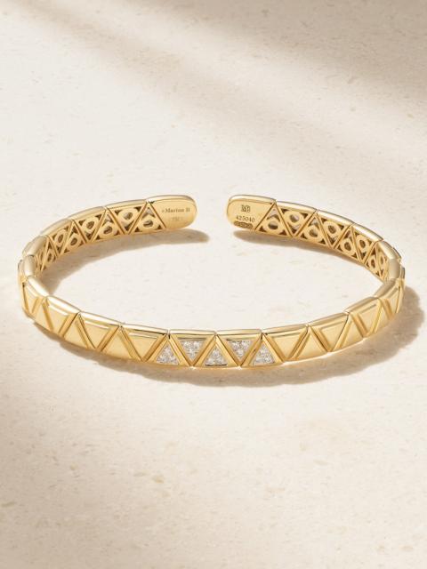Triangolini 18-karat Gold Diamond Bangle