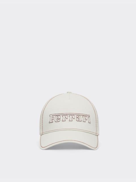 Baseball cap with Ferrari logo