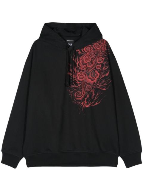 x Japanese Football Association flame-print hoodie