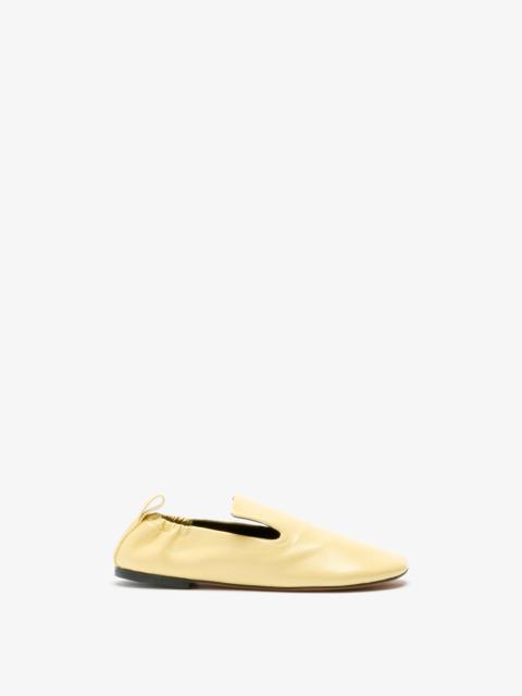 Glove Ruched Loafers in Slick Nappa