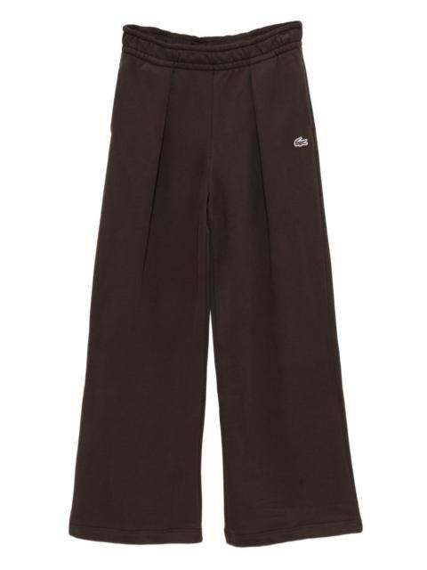 logo pleated track pants