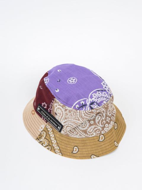 Brown BANDANA BUCKET HAT