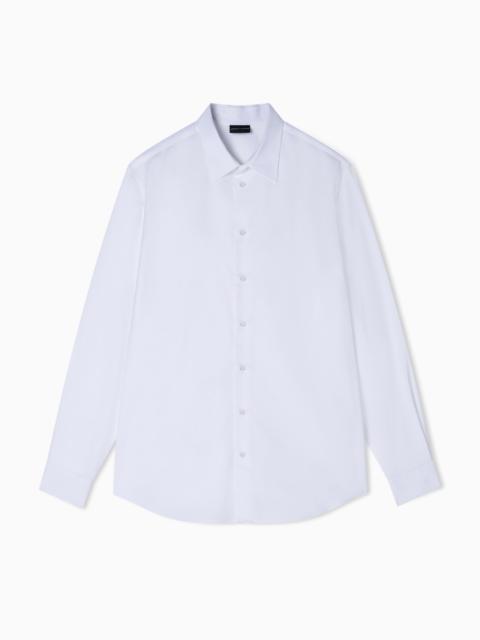 MICRO-TEXTURED FABRIC SHIRT