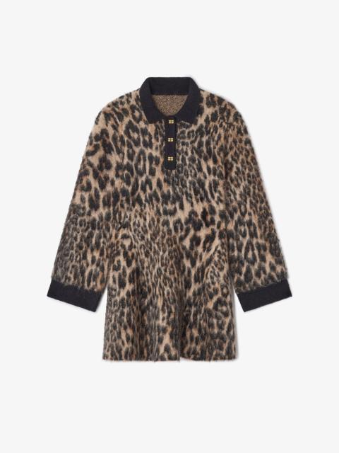 LEOPARD POLO DRESS