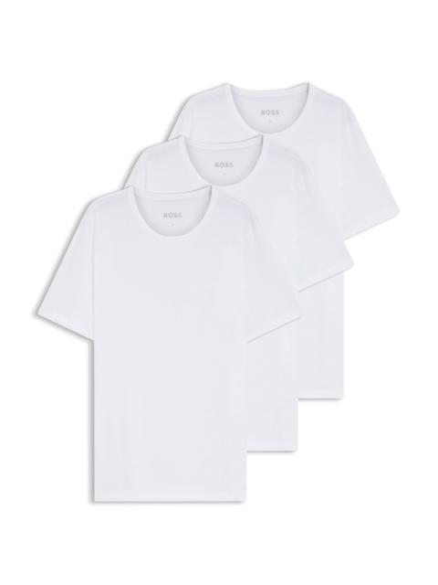 THREE-PACK OF LOGO-EMBROIDERED T-SHIRTS IN COTTON