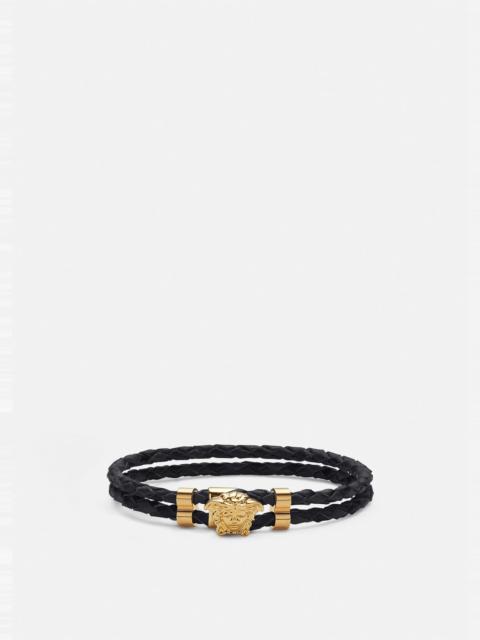 Medusa leather bracelet